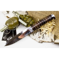 Нож Пограничник, сталь 95х18, кожа купить в 
