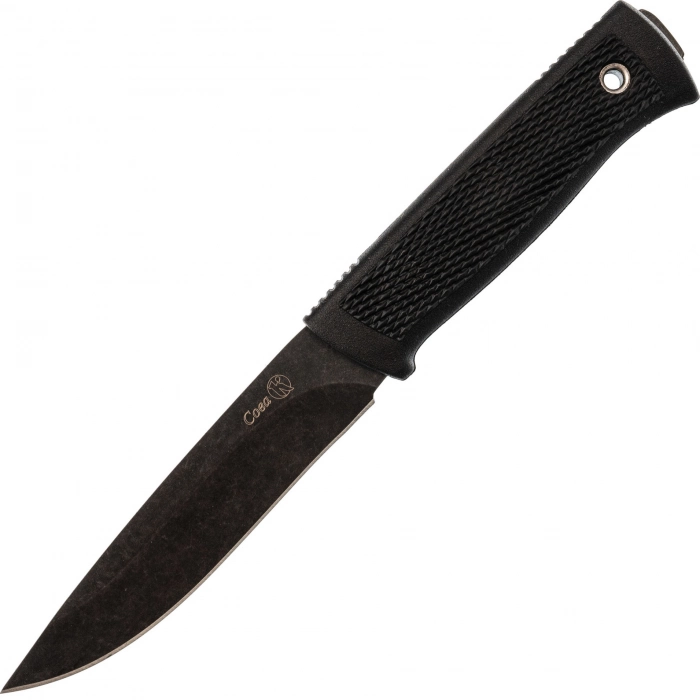 Нож Сова Кизляр, сталь AUS-8 SW, черный