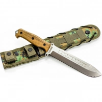 Нож выживания Survivalist X AUS-8 SW, орех, Kizlyar Supreme купить в Москве