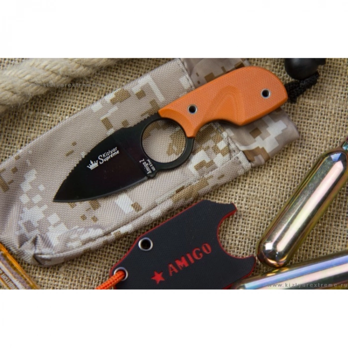 Шейный нож Amigo Z AUS-8 BT, Kizlyar Supreme