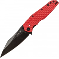 Складной нож TASKnives SPITFIRE, сталь D2 Black Stonewash, красный купить в 