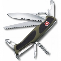 Складной нож Victorinox, сталь X55CrMo14, рукоять полиамид, черно-зеленый купить в Москве